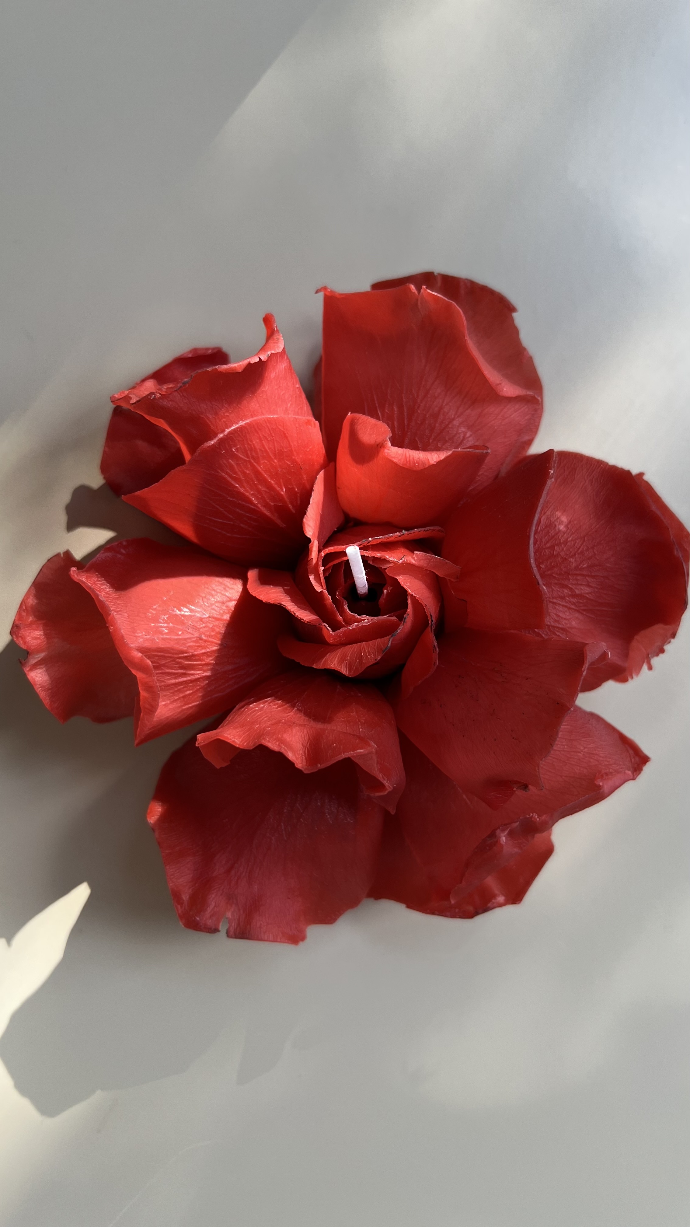 Candle Rose Red