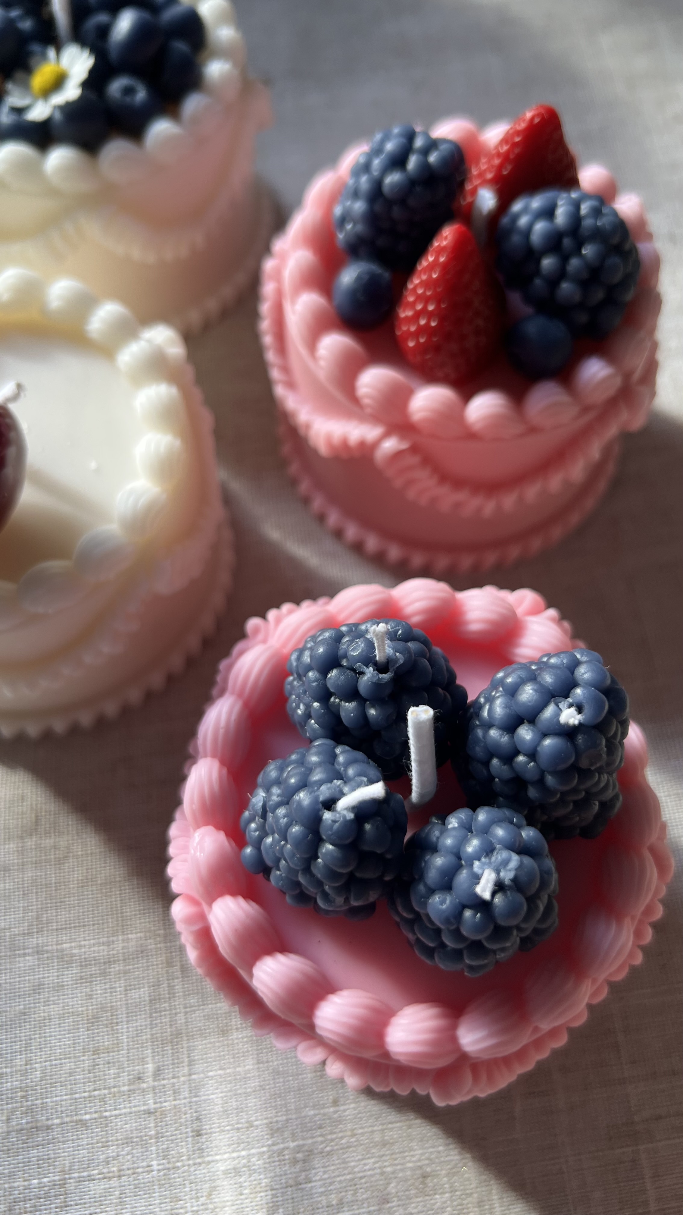 Törtchen-Kerze aus Naturwachs Bild 6